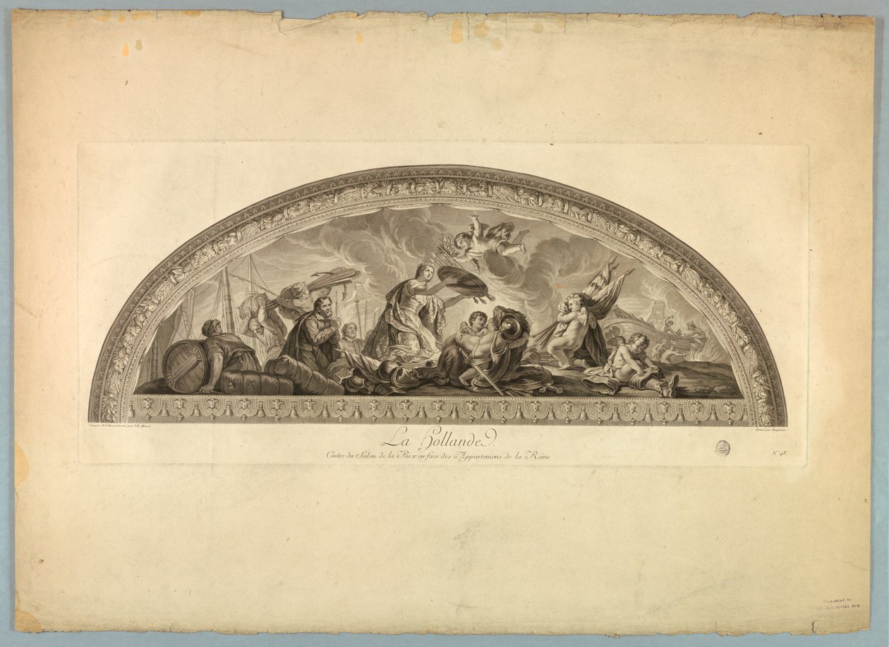 Decorações de Lebrun e Mignard no Palácio de Versalhes de Unknown artist