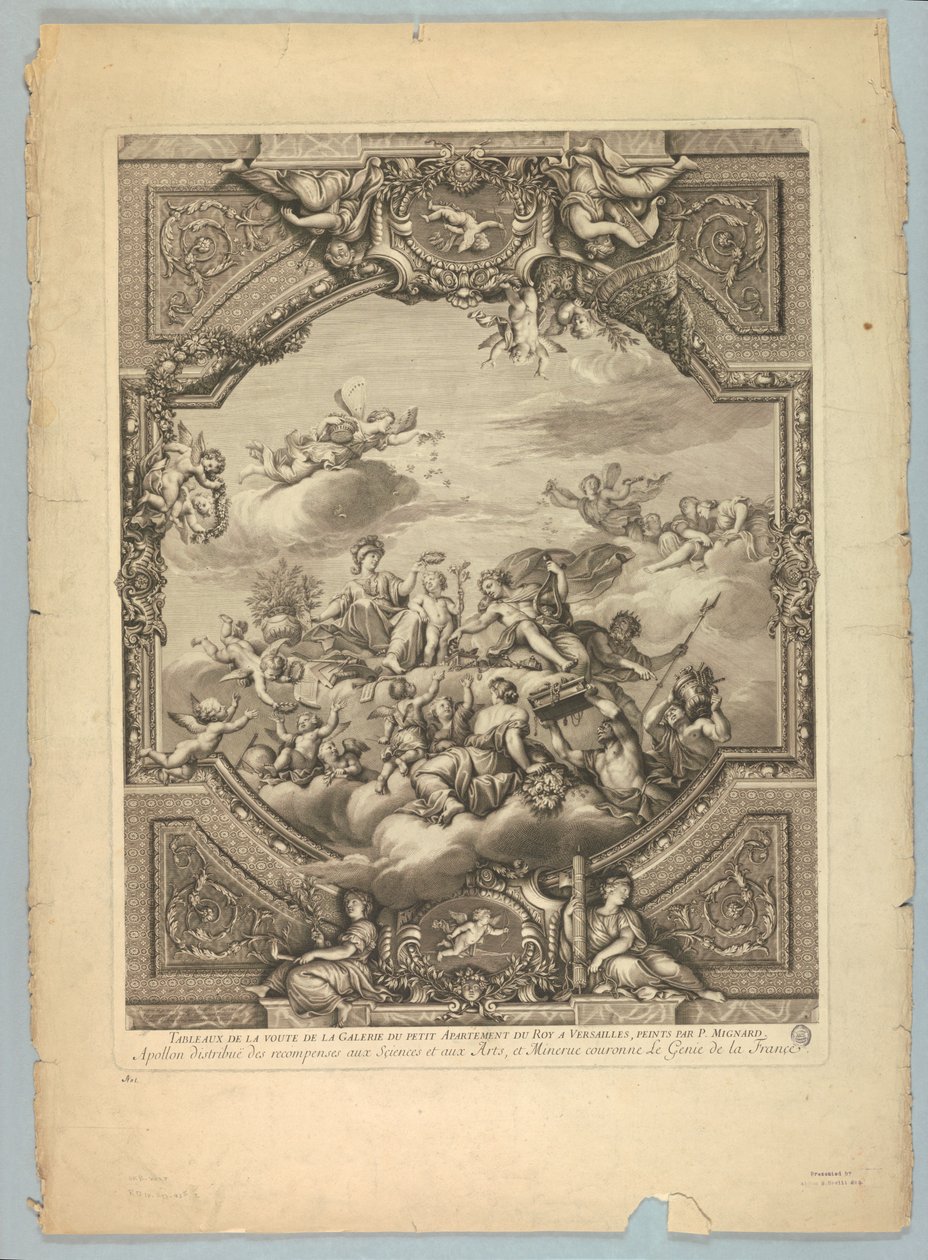 Decorações de Lebrun e Mignard no Palácio de Versalhes de Unknown artist