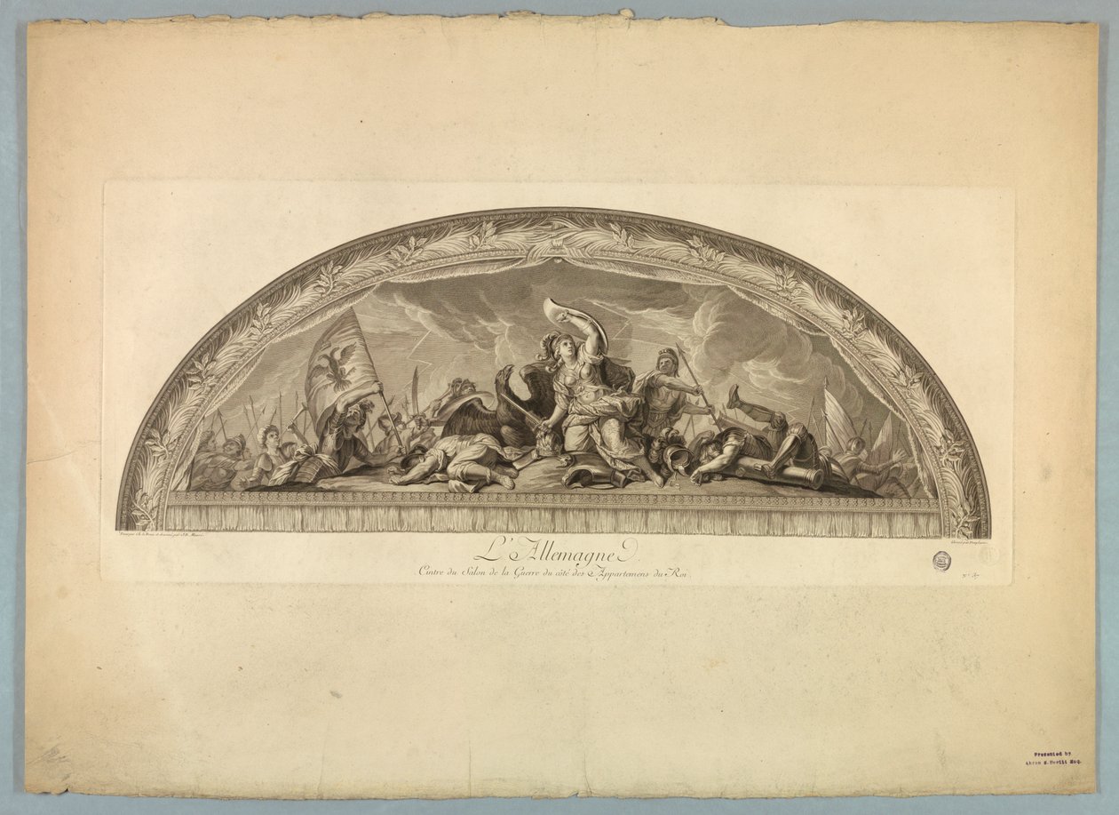 Decorações de Lebrun e Mignard no Palácio de Versalhes de Unknown artist