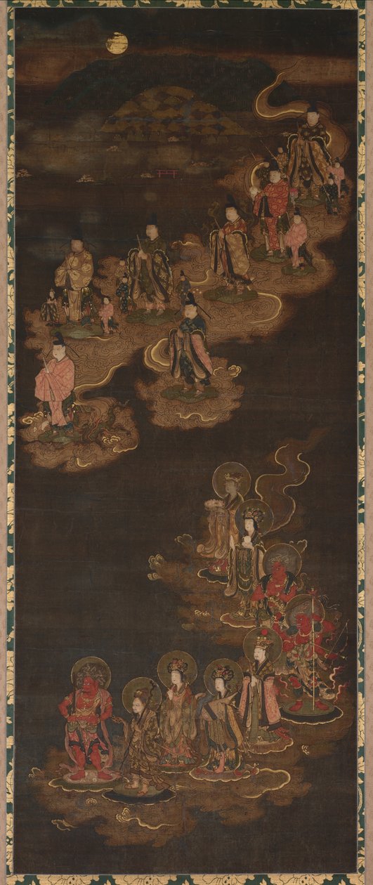 Descida dos Nove Luminares e das Sete Estrelas em Kasuga de Unknown artist