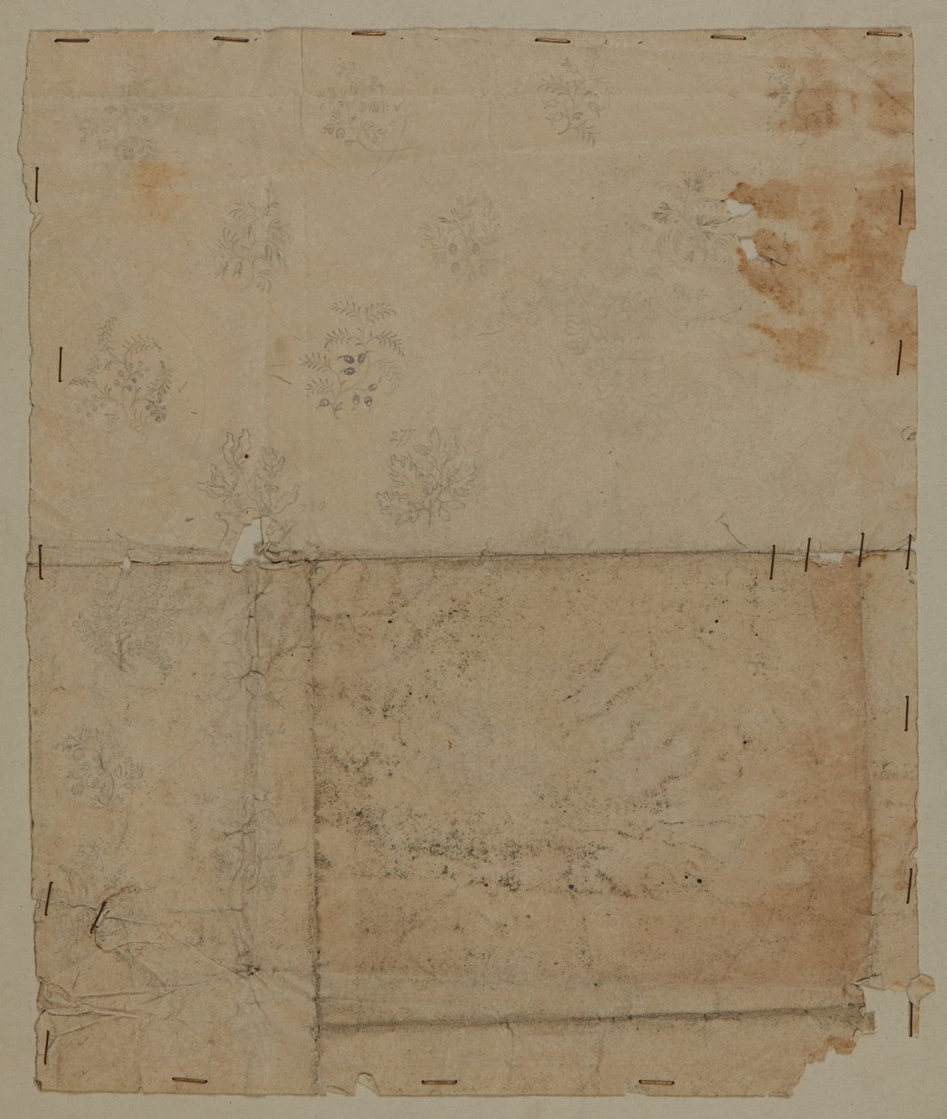 Desenho de projeto, final do século XVIII de Unknown artist