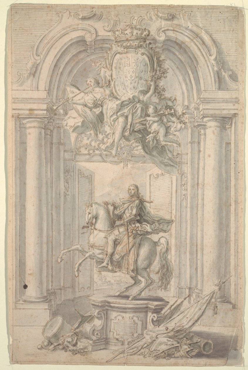 Projeto para Monumento Equestre de Carlos III de Unknown artist