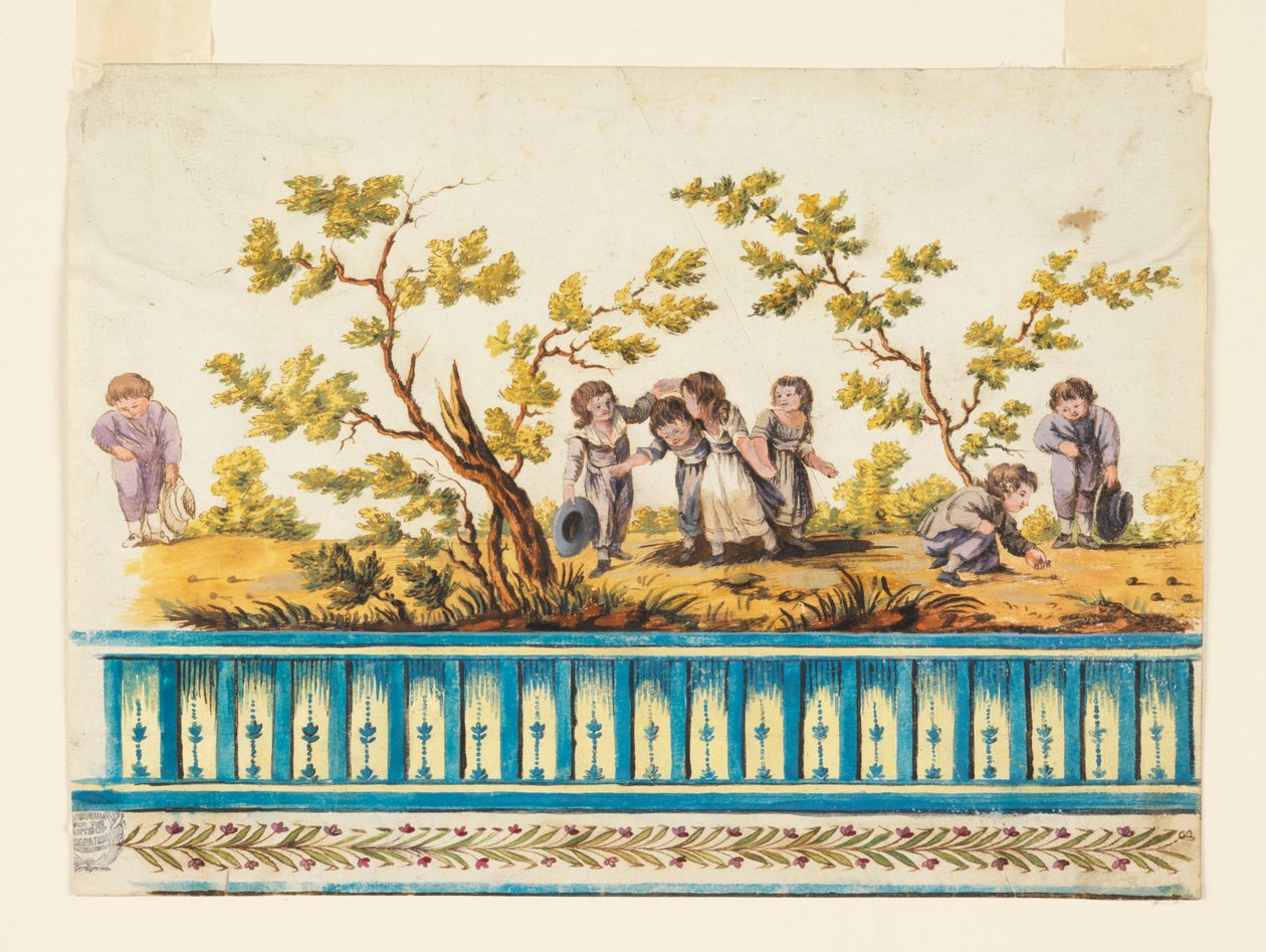 Design para Friso de Papel de Parede de Unknown artist