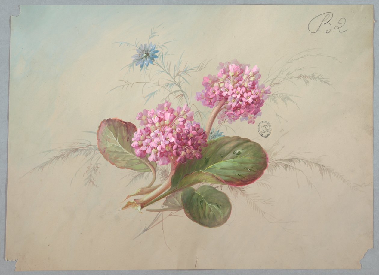 Design para papel de parede e têxtil: flores de Unknown artist