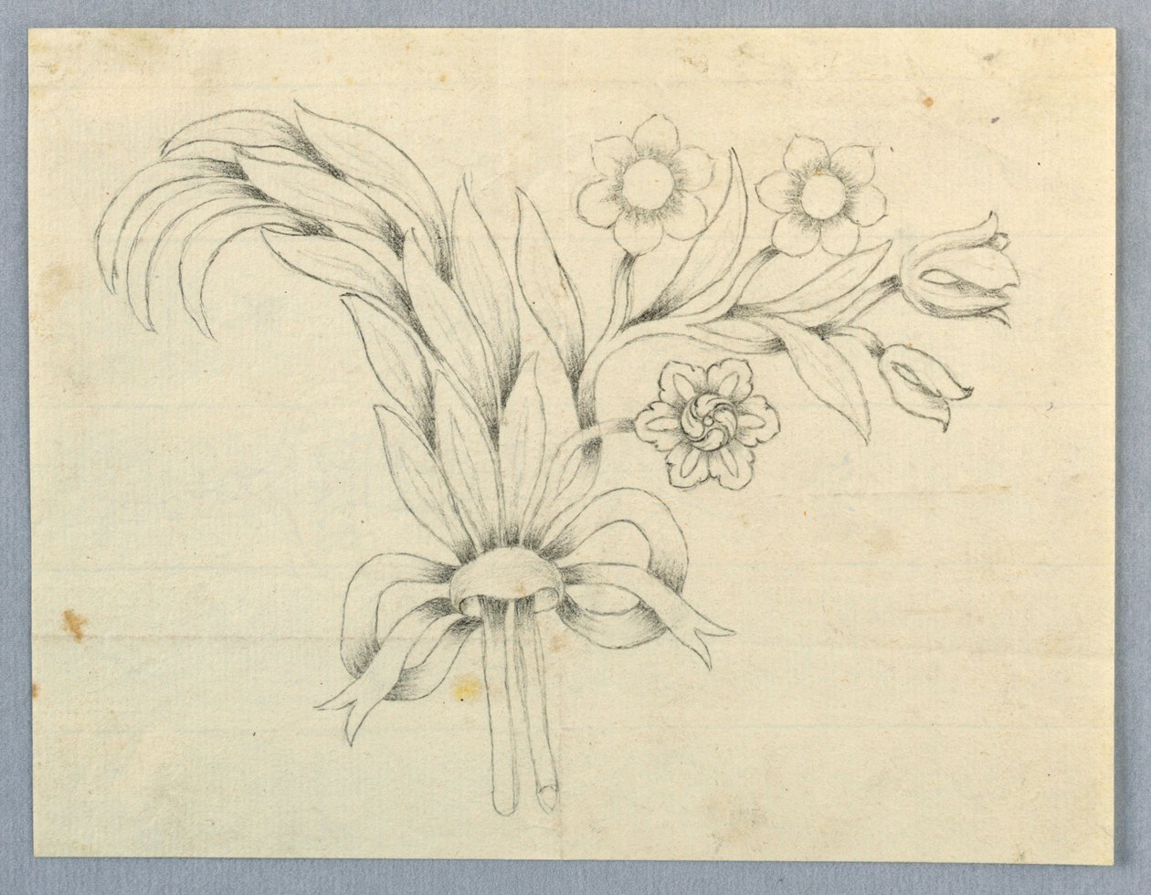 Design para um broche com flores de Unknown artist