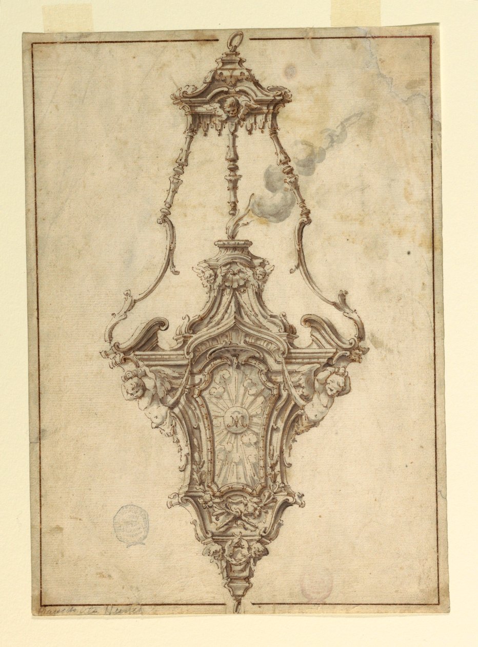 Projeto para um incensário de Unknown artist