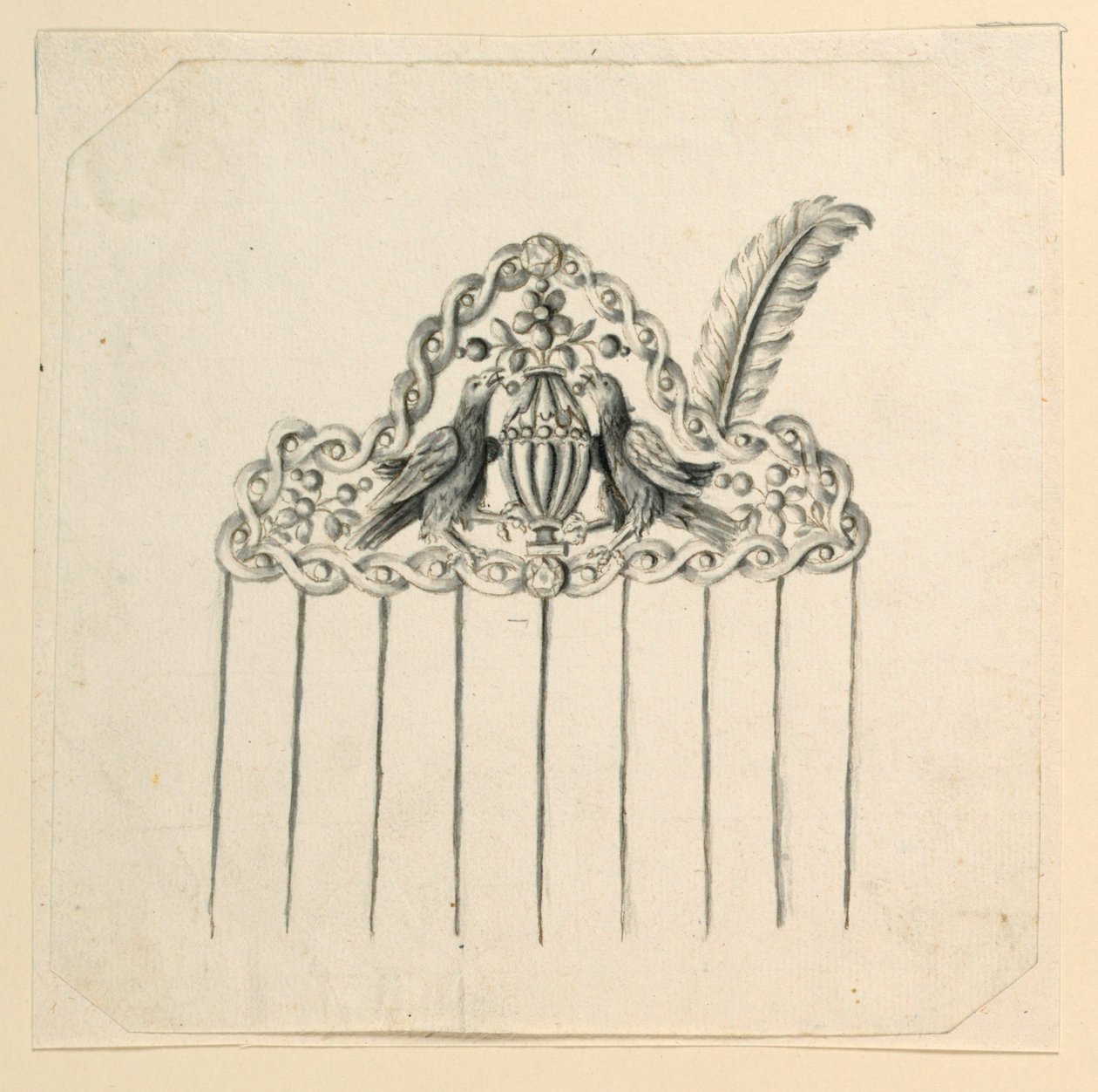 Design para um pente de Unknown artist