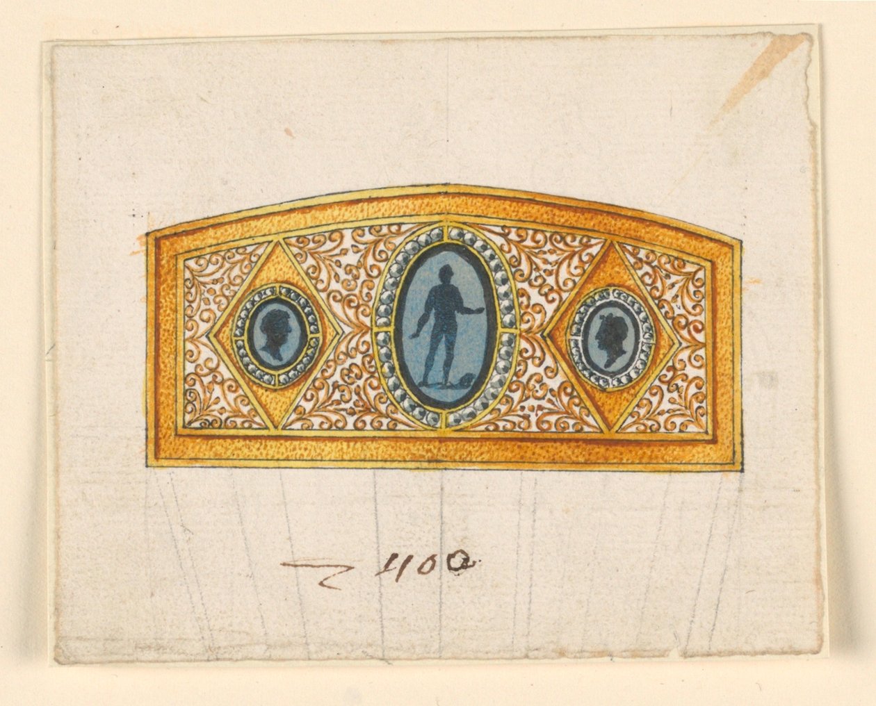 Design para um pente de Unknown artist