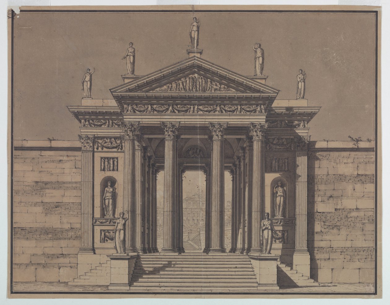 Projeto para um portão do palácio de Unknown artist
