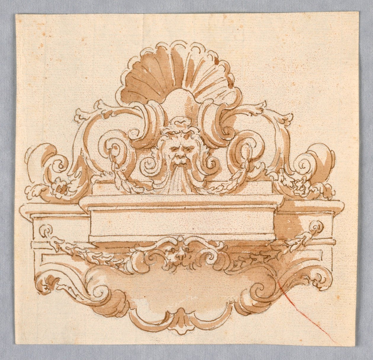 Design for a Wall Fountain de Unknown artist