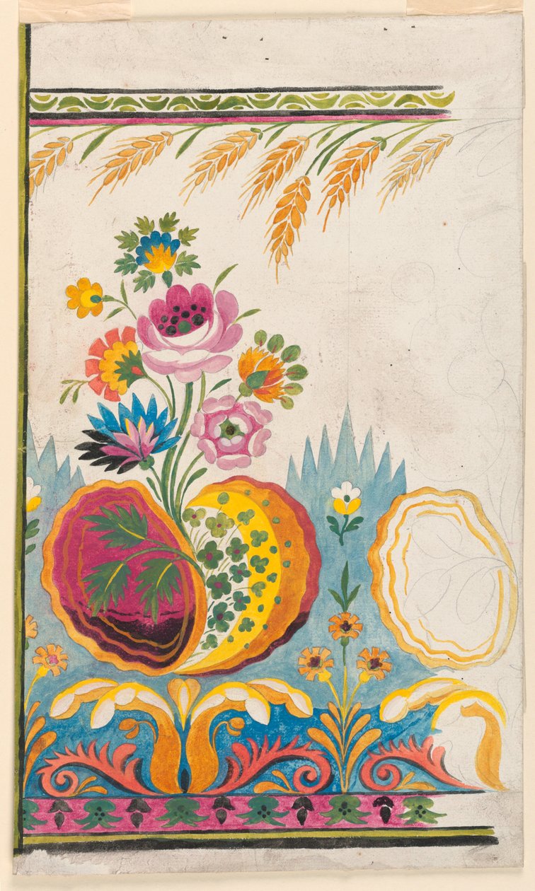 Design para uma borda tecida de Unknown artist