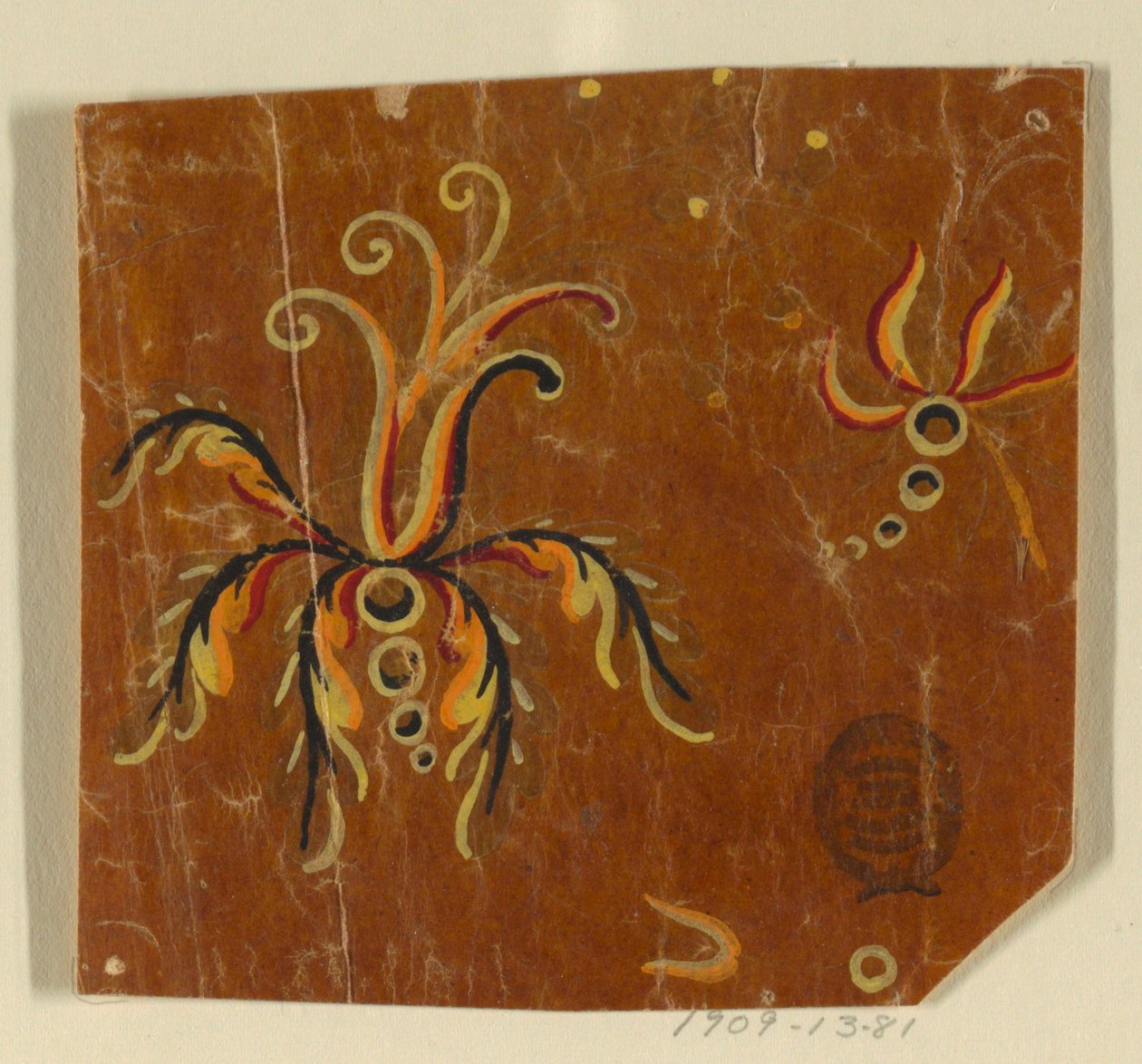 Design para um tecido, fragmento de Unknown artist