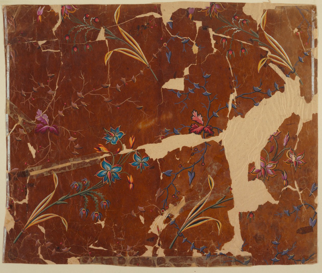 Design para um tecido, fragmento de Unknown artist