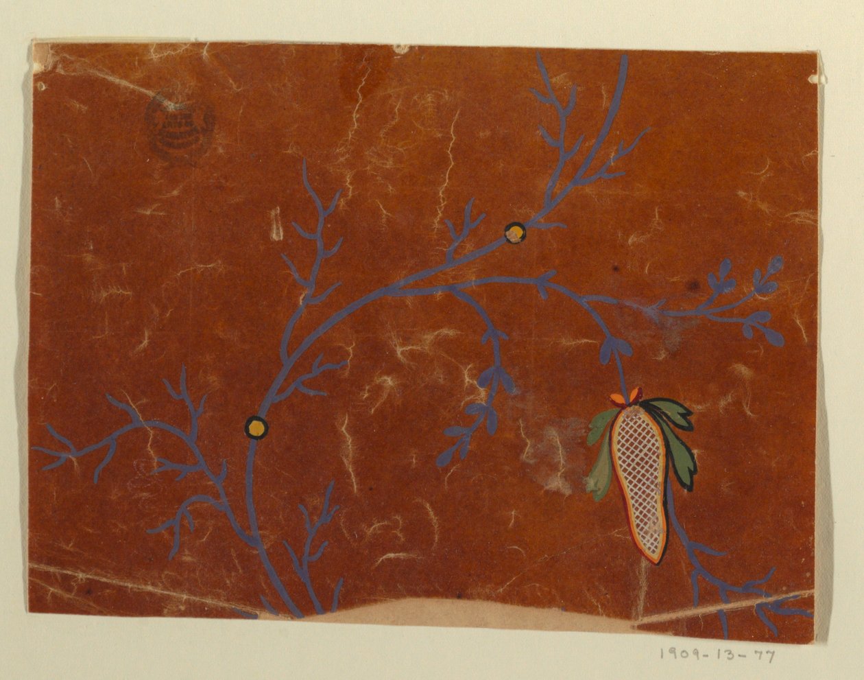 Design para um tecido, fragmento de Unknown artist