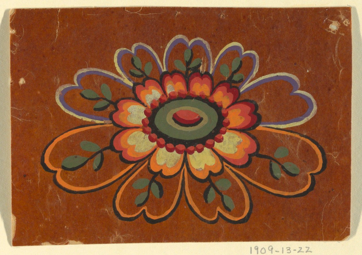 Design para um motivo tecido de Unknown artist