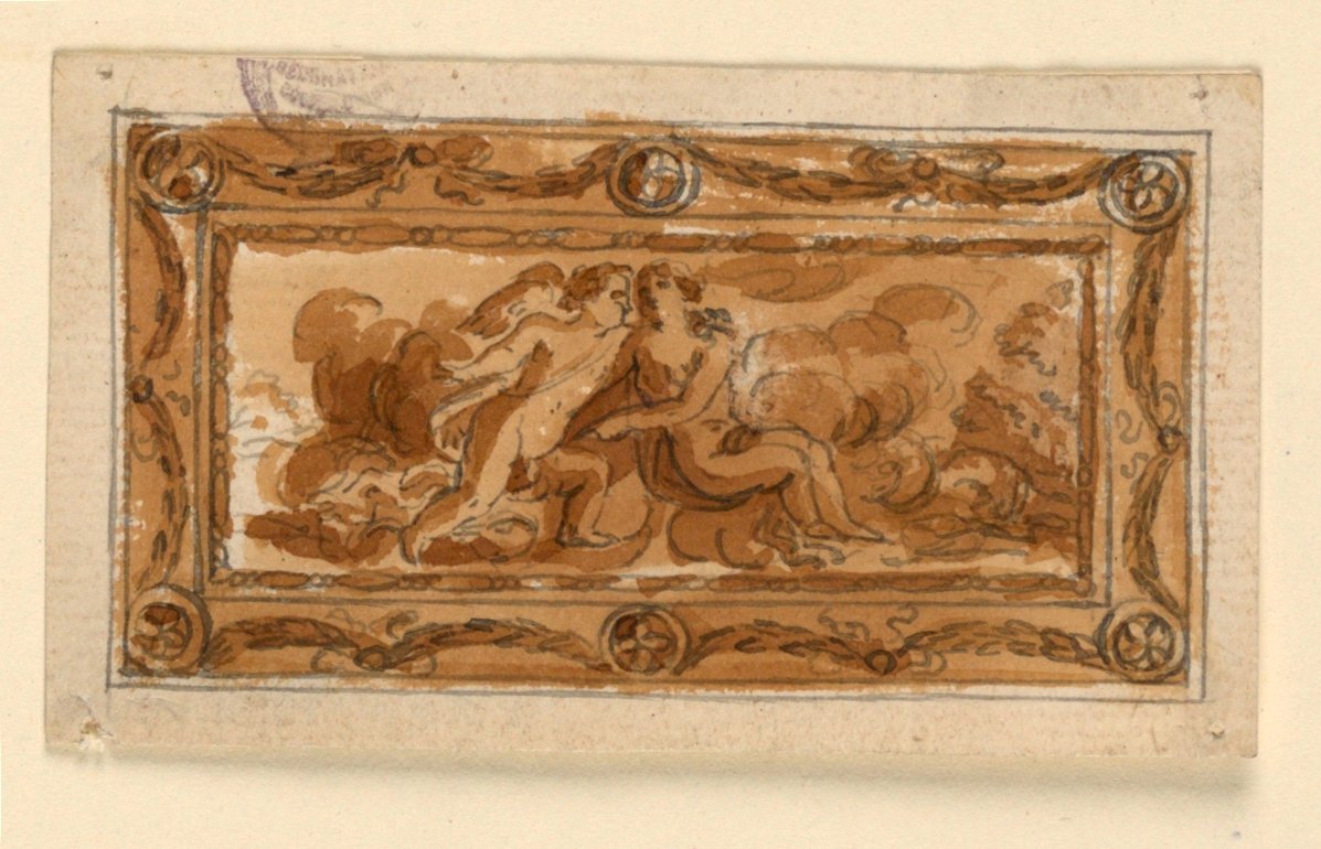 Design para a capa de uma caixa de rapé de Unknown artist