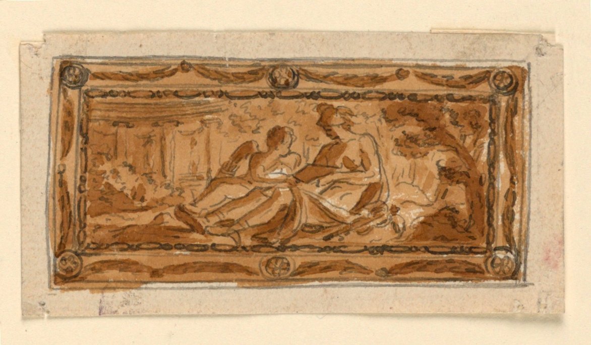 Design para a capa de uma caixa de rapé de Unknown artist