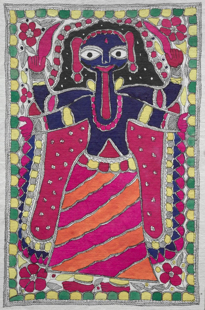 Pintura devocional (figura feminina) de Unknown artist