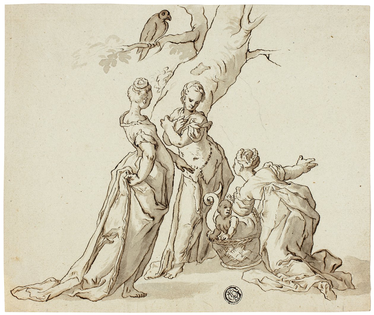 Descoberta de Erichthonius de Unknown artist
