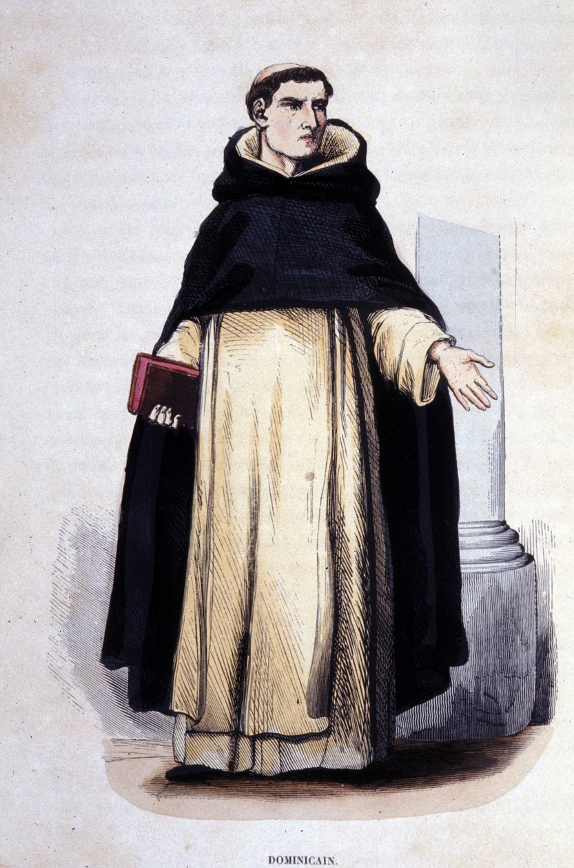 Dominicano. Gravação de um álbum sobre ordens religiosas, Paris de Unknown artist