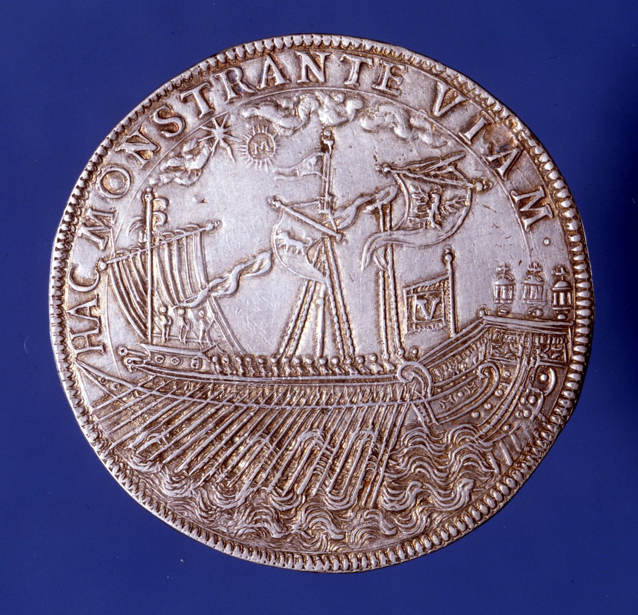 Ducado de Vincenzo Gonzaga (Vincent Gonzague) (1562 - 1612), Duque de Mântua representando uma galera. de Unknown artist