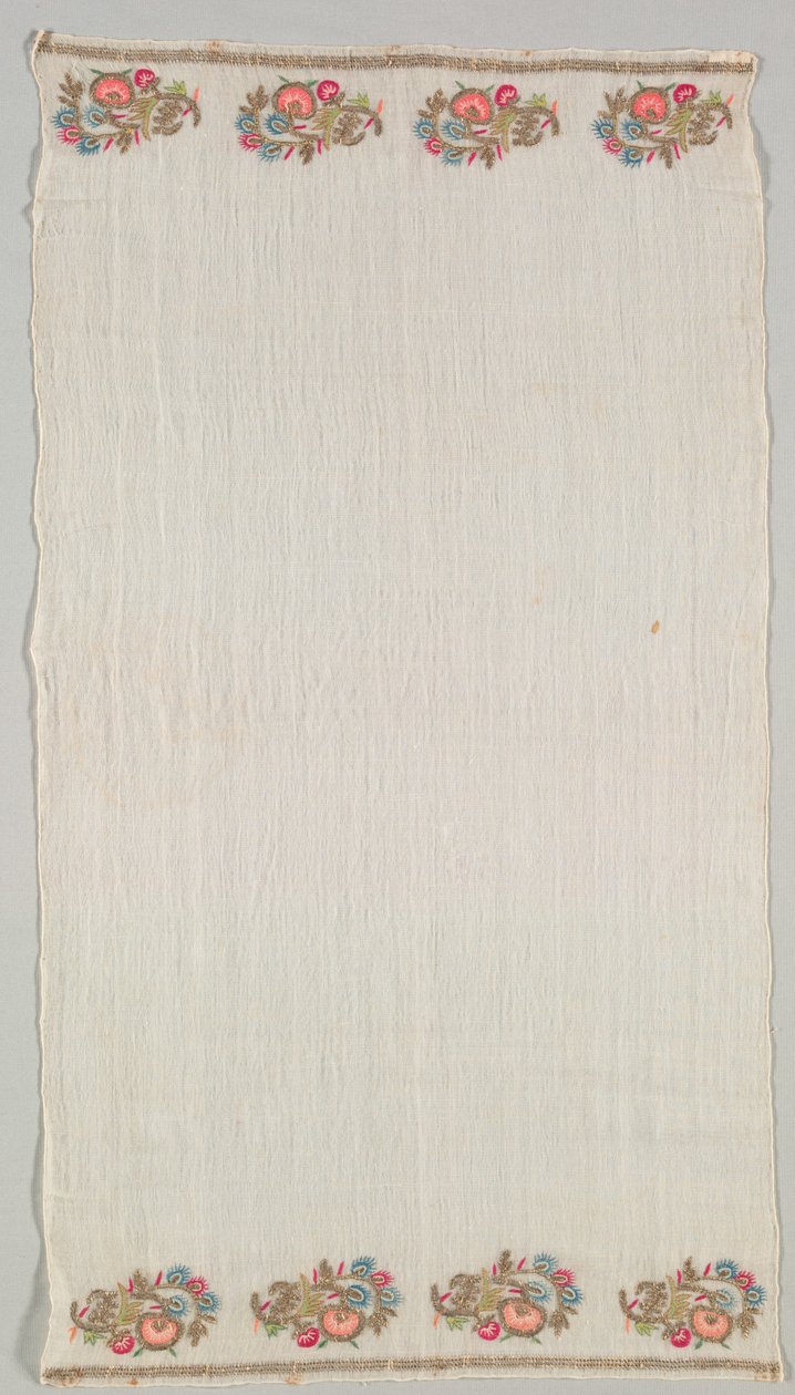 Toalha bordada (Peshkir) de Unknown artist