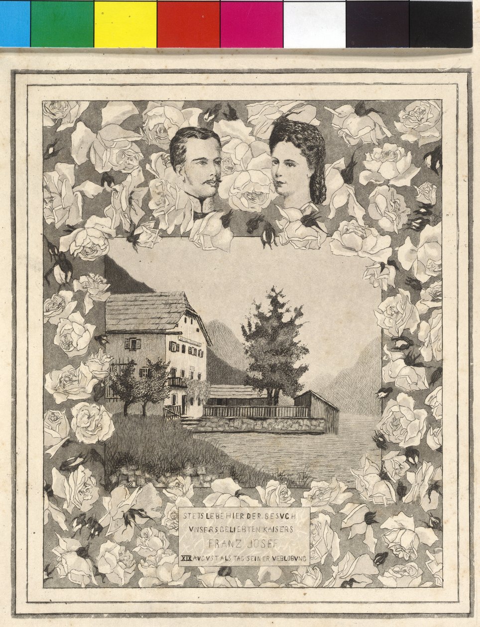 Imperador da Áustria e Elisabeth Franz Joseph I de Unknown artist