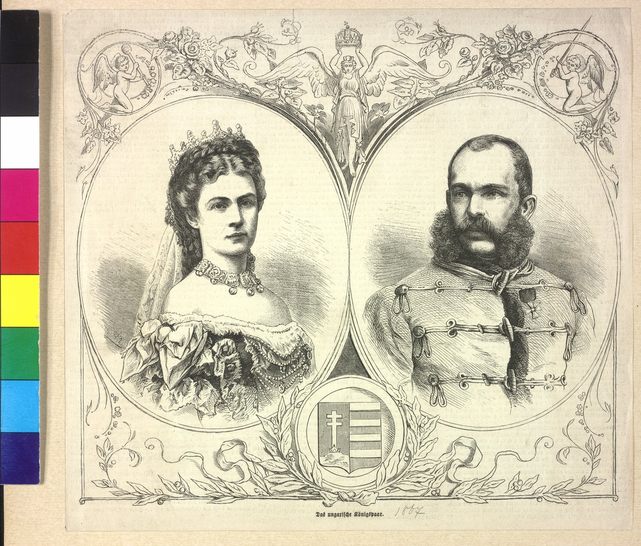 Imperador da Áustria e Elisabeth Franz Joseph I de Unknown artist