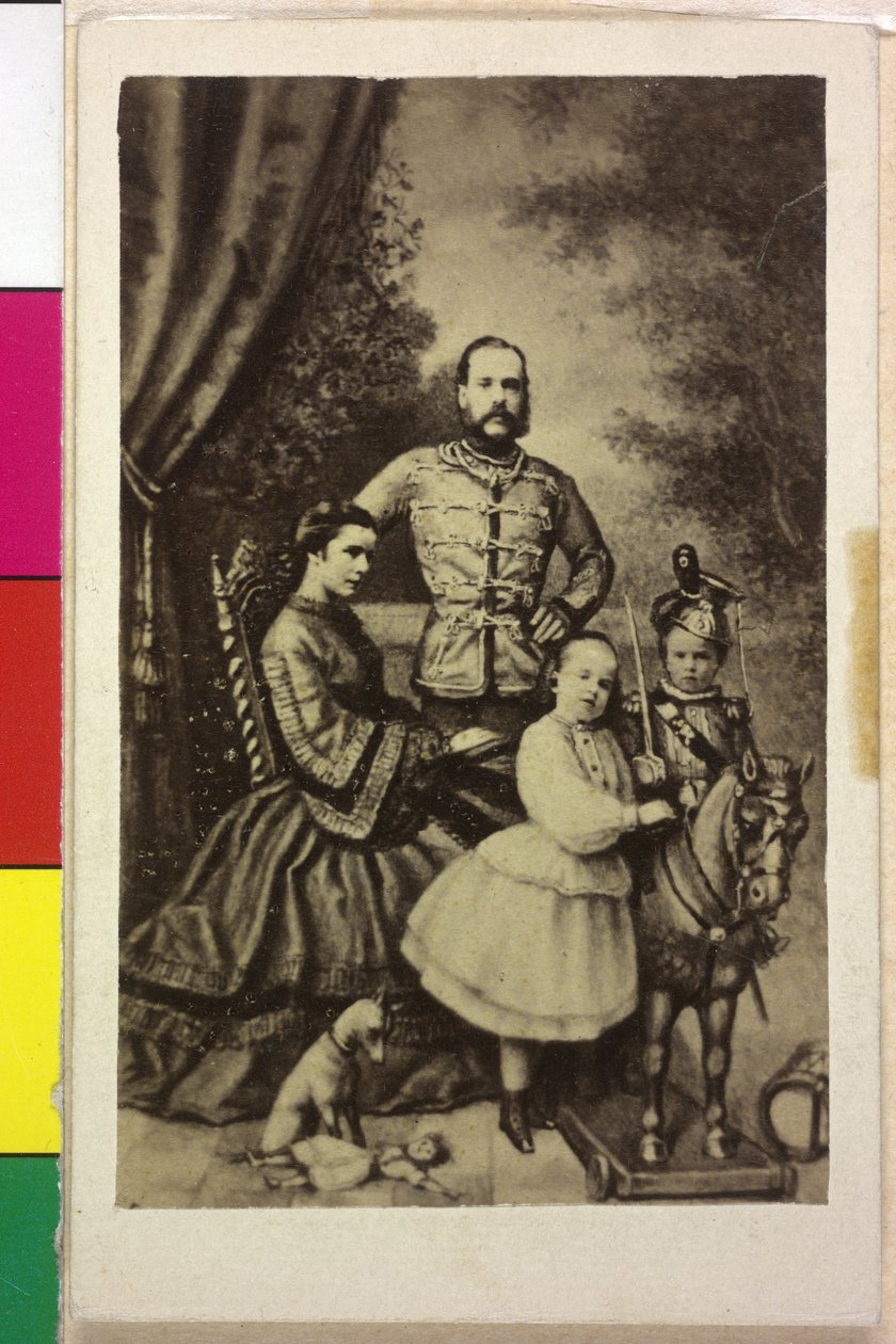 Imperador da Áustria com a família Franz Joseph I de Unknown artist