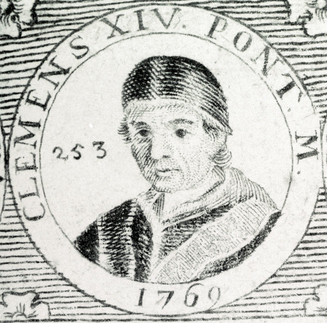 Gravura do Papa Clemente XIV (1705 - 1774). de Unknown artist