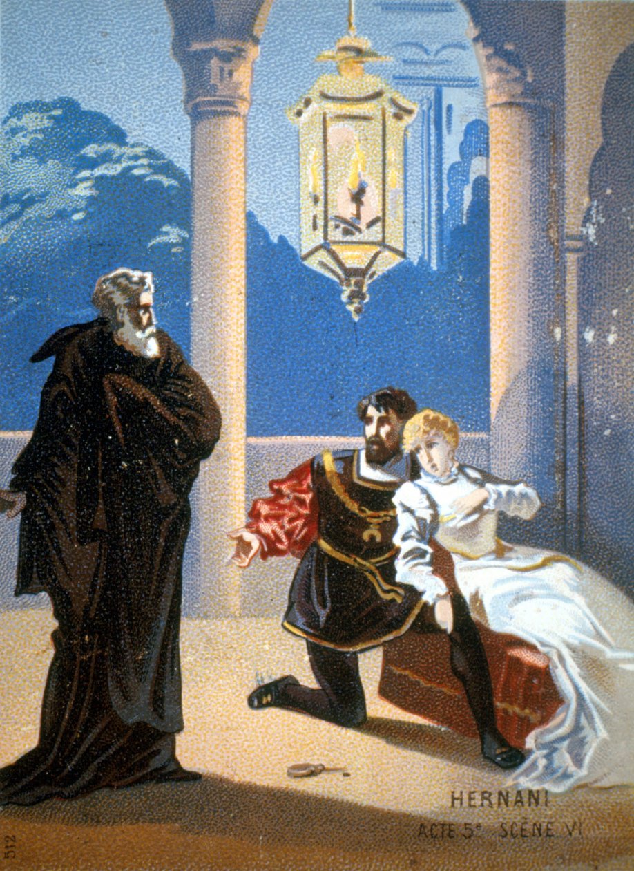 Ernani de Giuseppe Verdi, Acto V, Cena 6. de Unknown artist