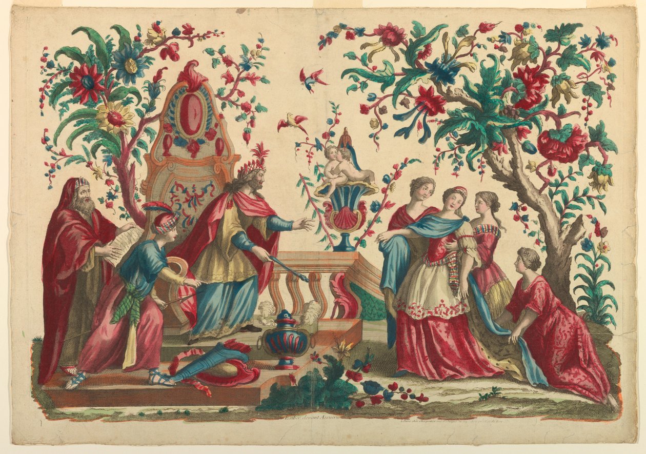 Ester diante de Asvero de Unknown artist