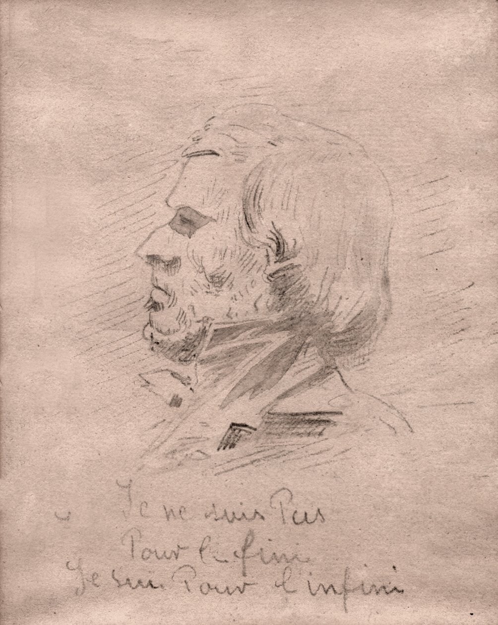 Eugene Delacroix. (desenho, cerca de 1850) de Unknown artist
