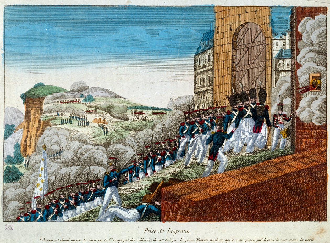 Expedição da Espanha (1823-1829): a captura de Logrono. 1823 Paris, msuee da Armee de Unknown artist