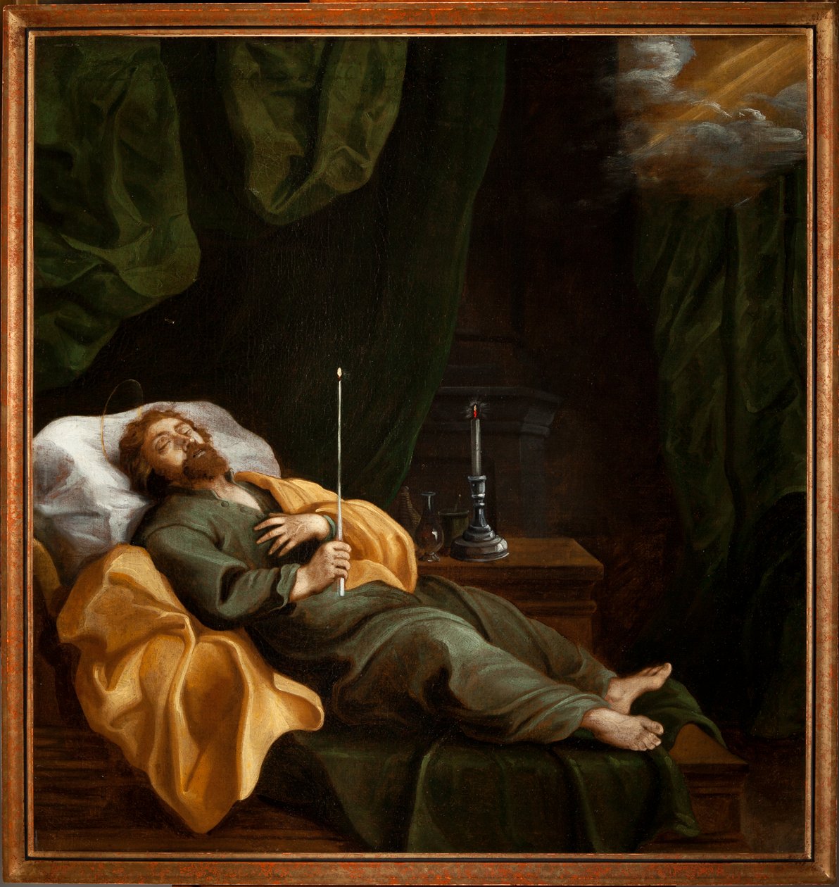 A expirar (La bonne mort). Óleo sobre tela. Século XVIII. de Unknown artist