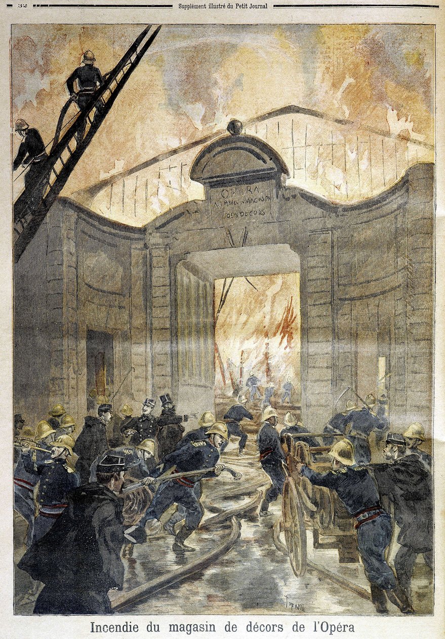 Bombeiros: fogo na Ópera - no "The Petity Journal". de Unknown artist