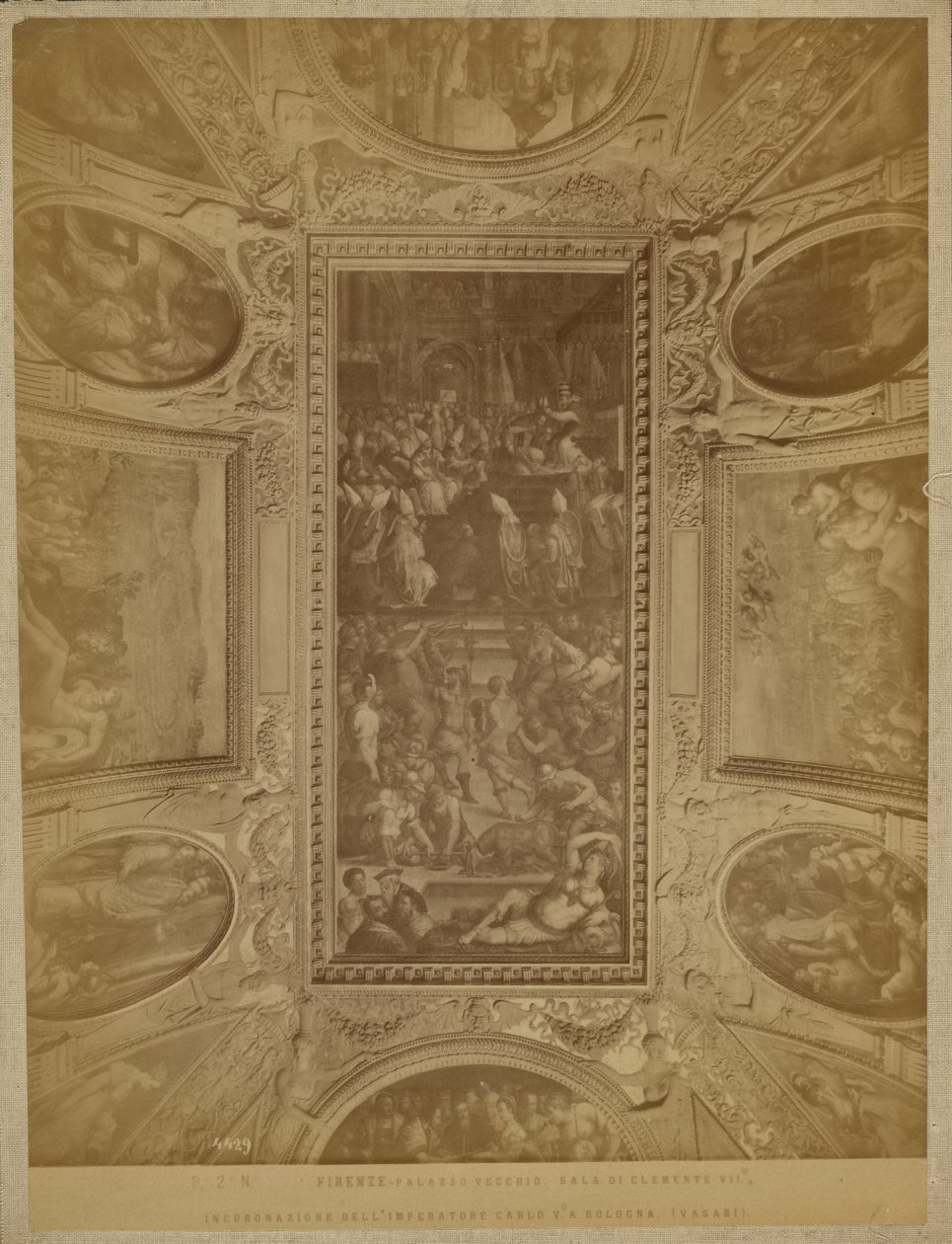 Florença - Palazzo Vecchio. Sala de Clemente VII, coroação do imperador Carlos V de Unknown artist