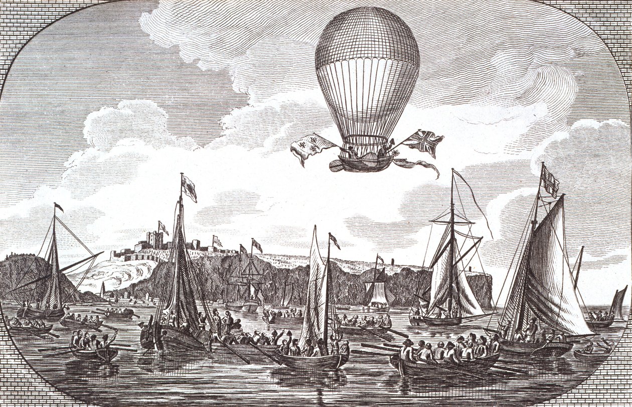Primeira travessia aérea do Canal da Mancha de Unknown artist