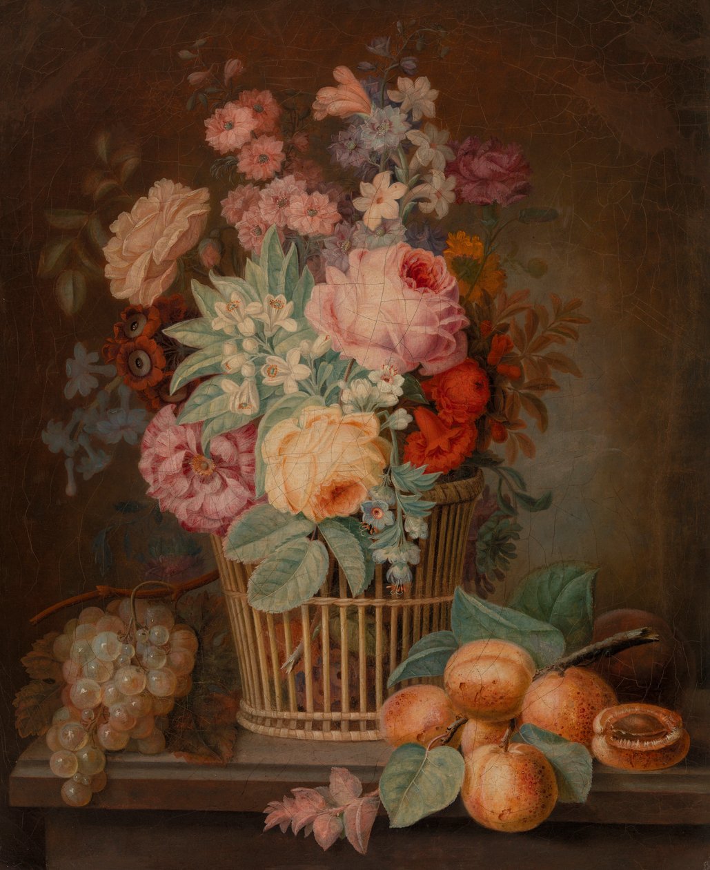 Peça de flor na cesta de Unknown artist
