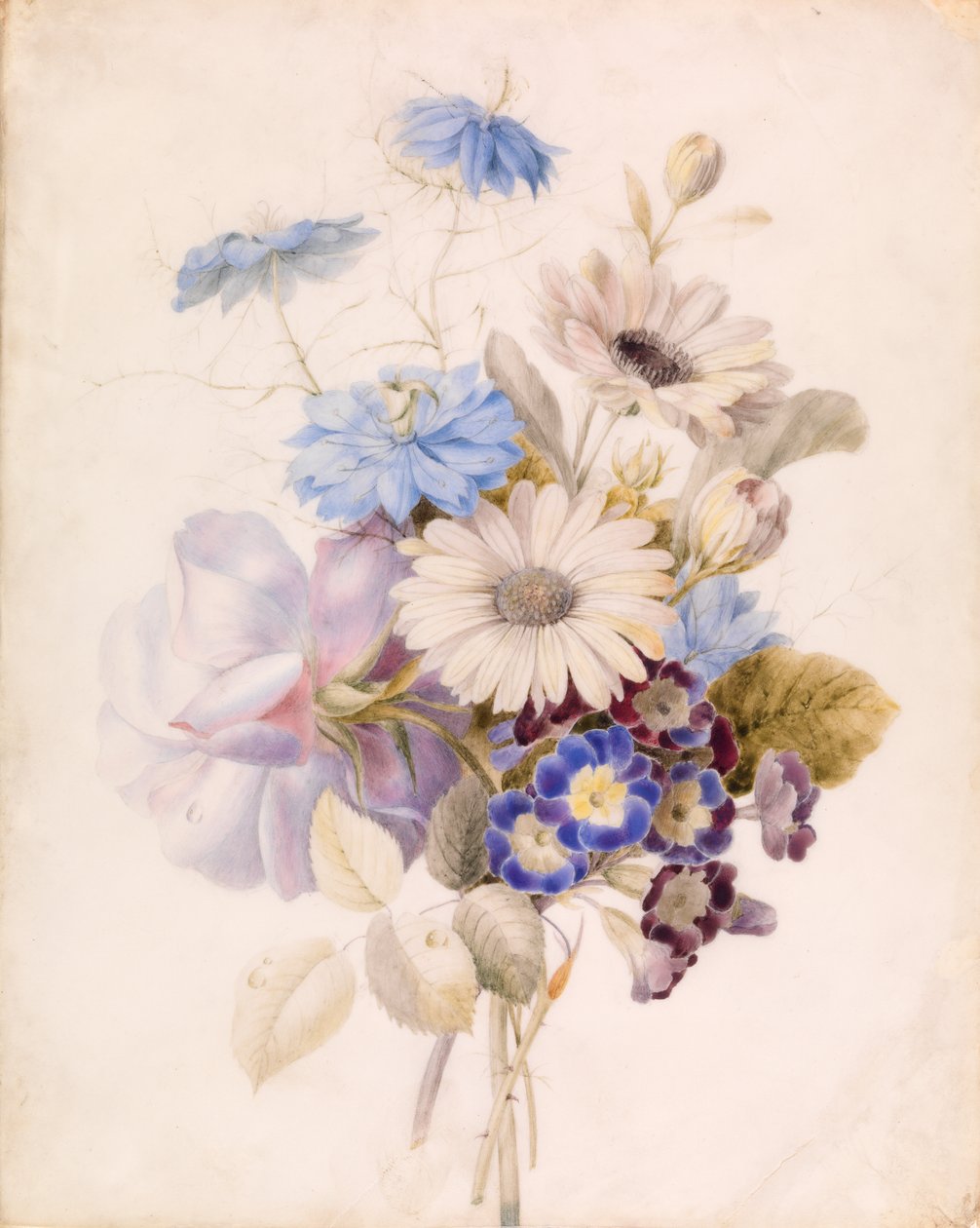 flores com margaridas de Unknown artist