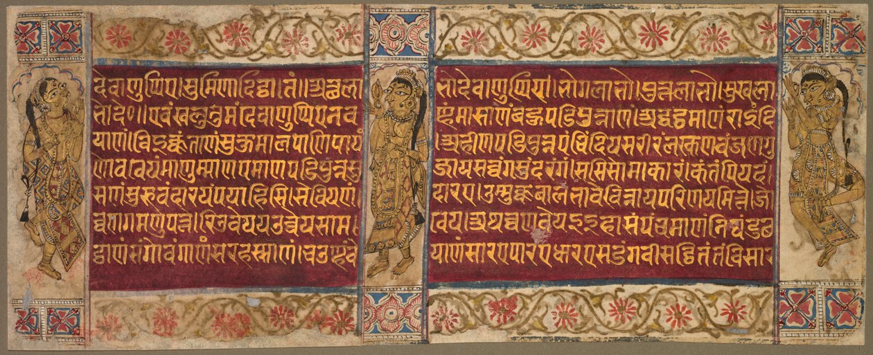 Folio com mulheres dançantes de Unknown artist