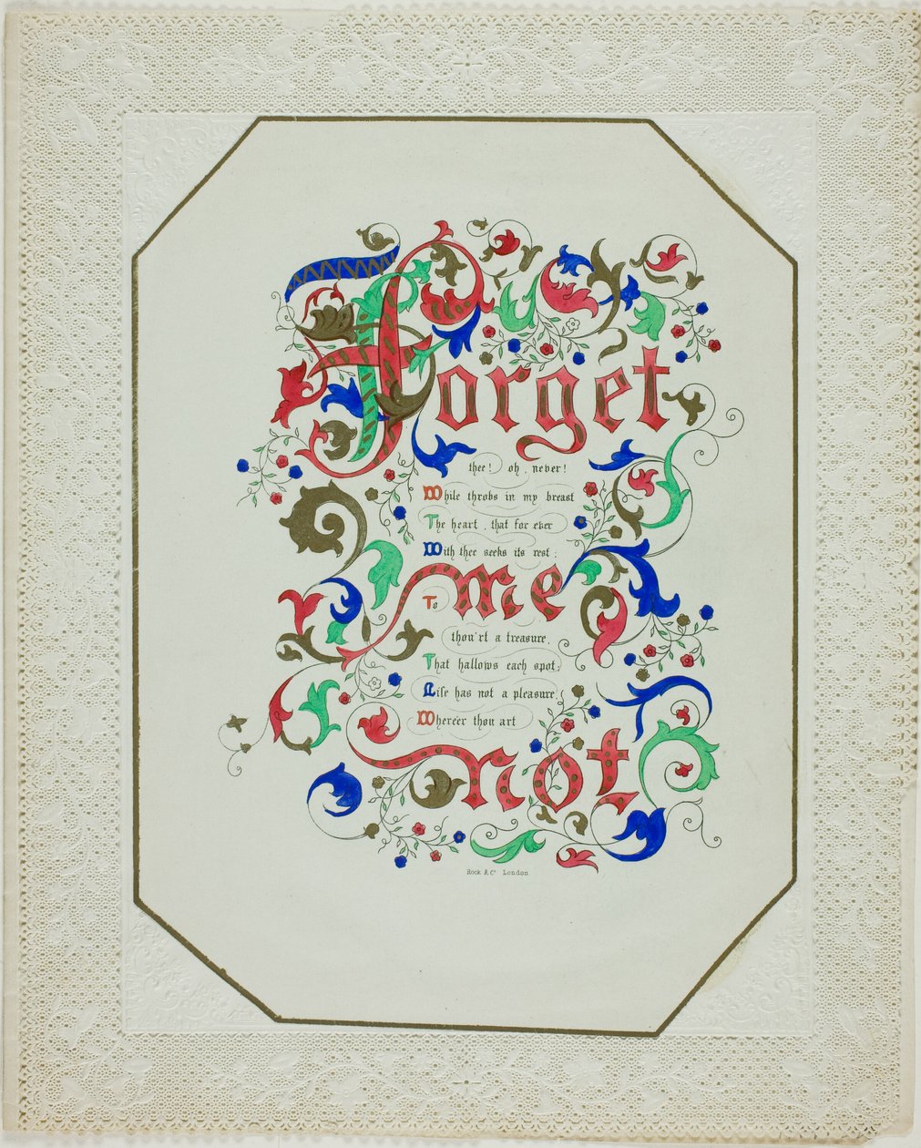 Forget Me Not (dia dos namorados) de Unknown artist