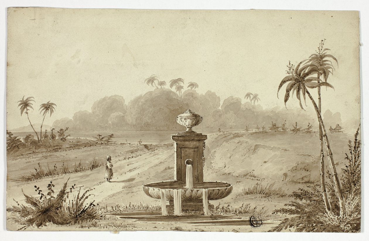 Fonte no oásis de Unknown artist