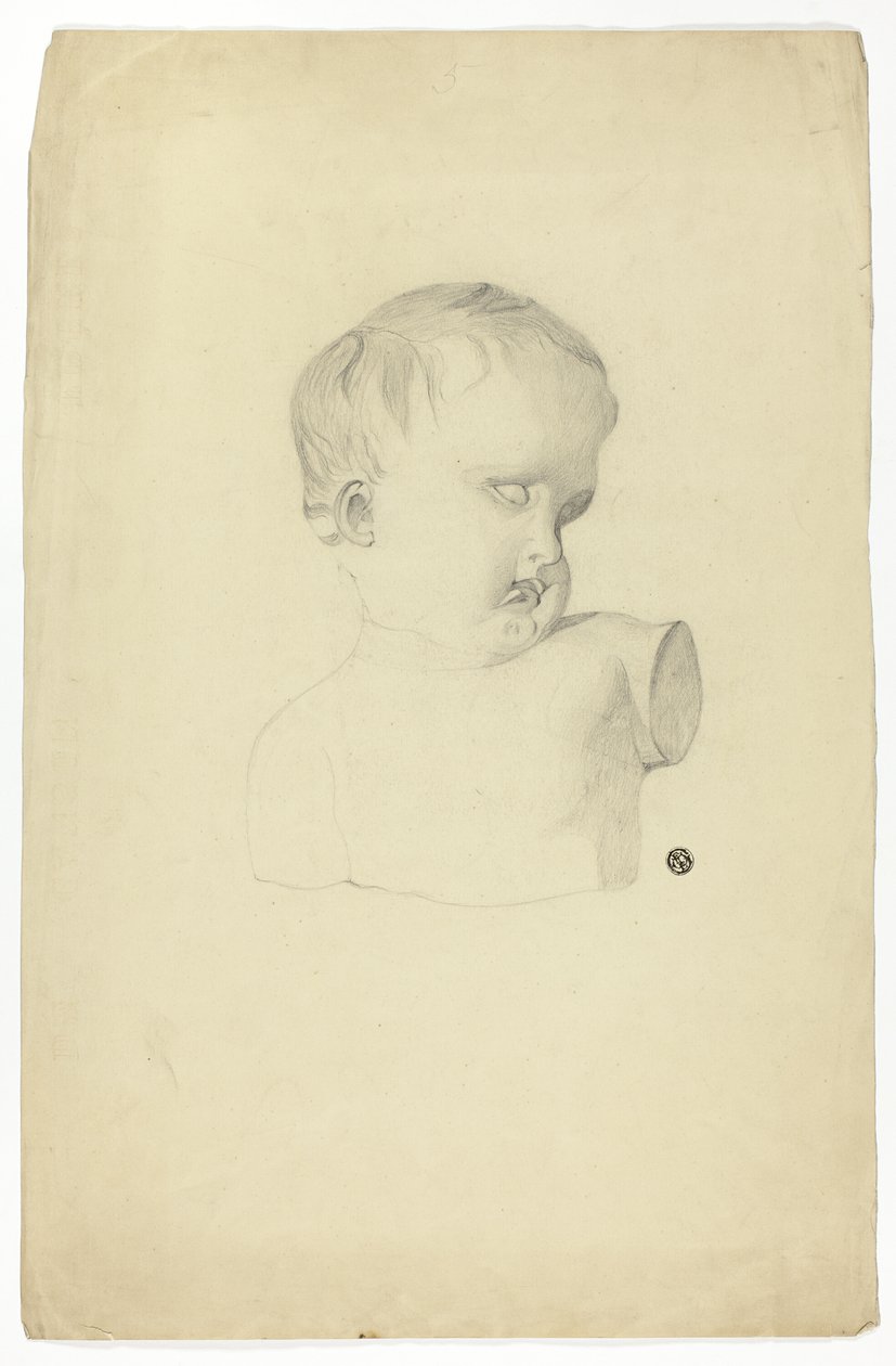 Fragmento de busto de criança de Unknown artist