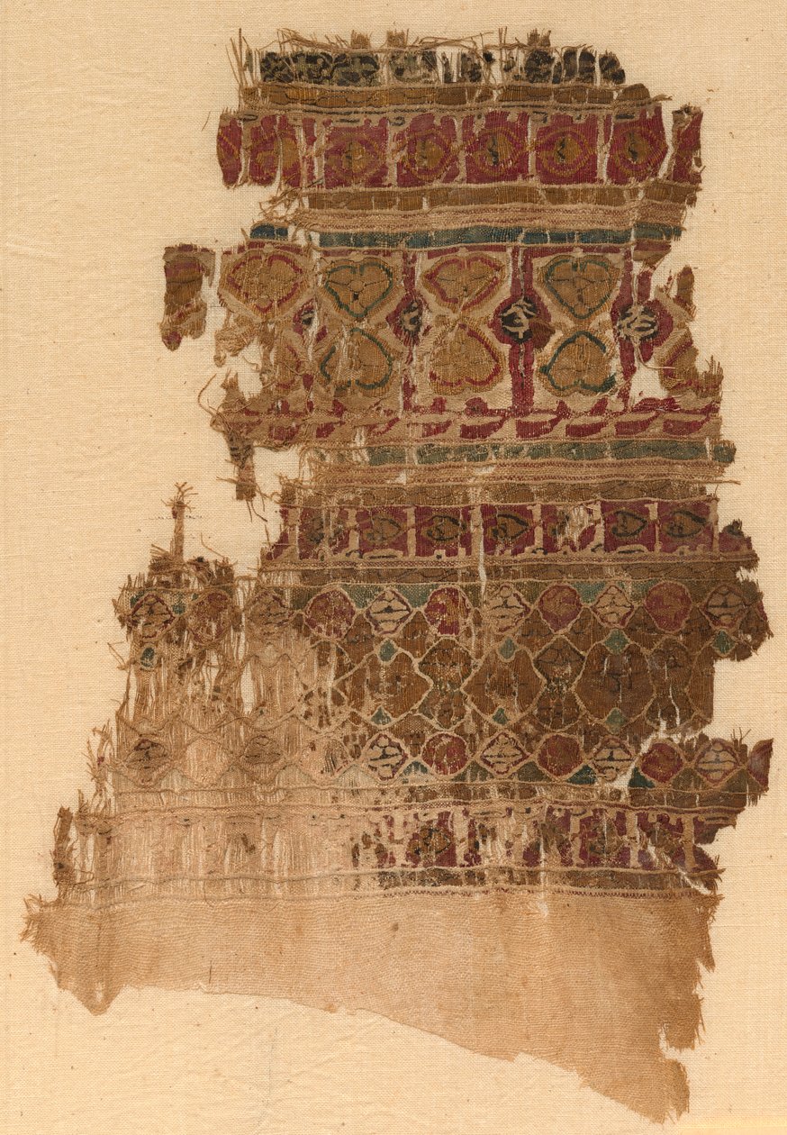 Fragmento de um Têxtil Estilo Tiraz de Unknown artist
