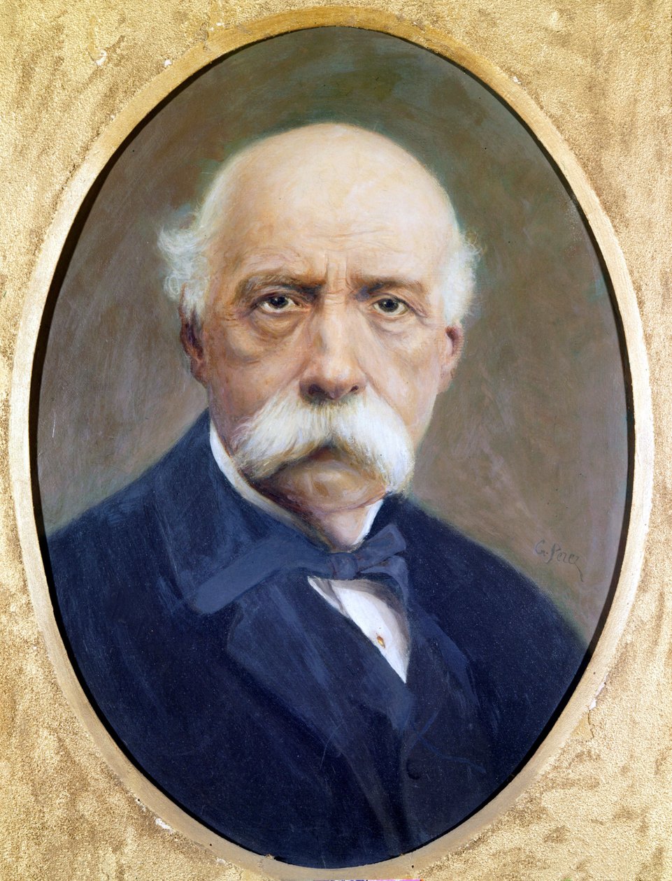 Francesco Crispi (1819 - 1901), político italiano. Pintura de G. Perez. Musee du Risorgimento, em Roma. de Unknown artist