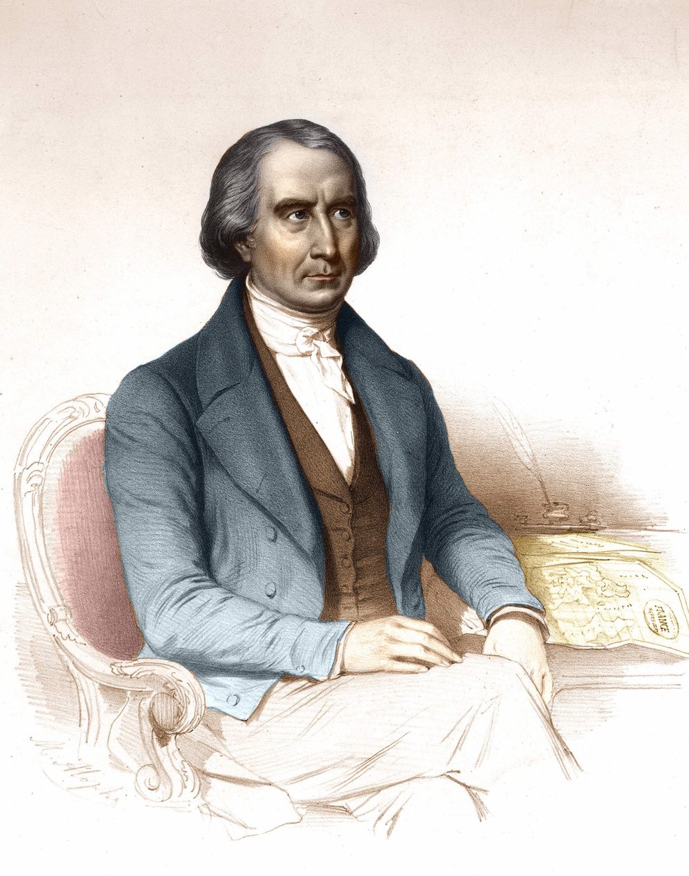 François Arago (1786-1853), astrônomo, físico e político francês. de Unknown artist