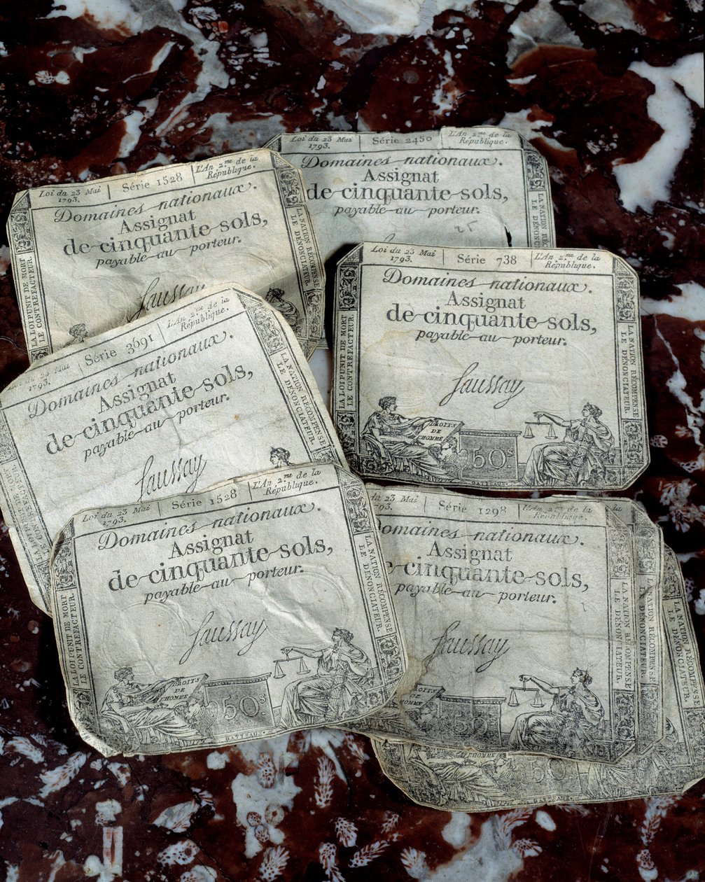 Revolução Francesa: muitas tarefas revolucionárias. Colecção privada do século XVIII de Unknown artist