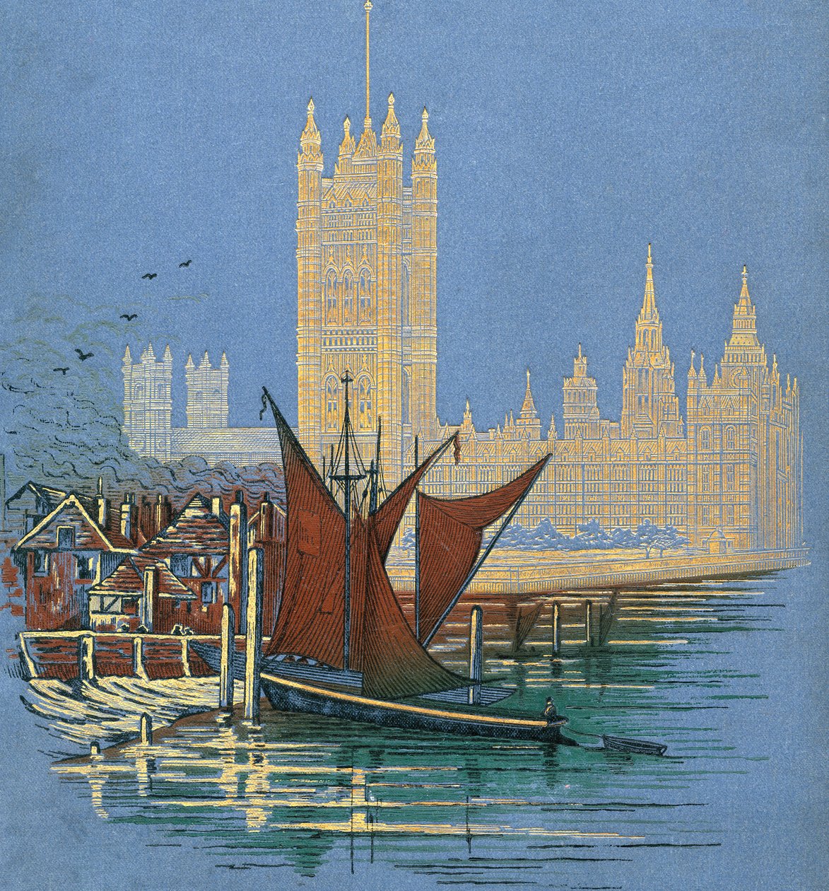 Capa do livro "London Pictures", publicado em 1890 de Unknown artist