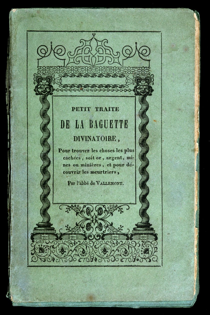 Frontispício do livro "Traité de la baguette divinatoire" do Abade de Vallemont de Unknown artist